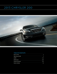 Chrysler 200 Sedan 2012 Owner`s manual