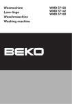 Beko WMD 57122 Specifications