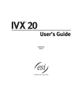 ESI ORIGINAL IVX User`s guide