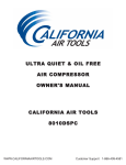 California Air Tools 8010DSPC Owner`s manual