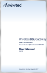 ActionTec Wireless DSL Gateway GT704WG-QW04 User manual