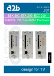 a2b ETX-200 Installation guide