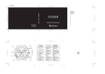 Citizen Chronograph AT0140-56A Instruction manual