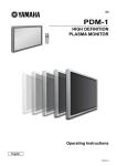 Yamaha PDM-1 Operating instructions