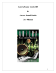 Aurora Sound Studio User manual