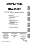 Alpine TDA-7592R Owner`s manual