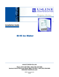 U-Line BI-95 Installation guide