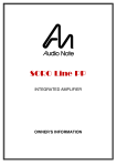 Audio Note SORO Line Specifications