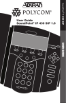 ADTRAN Polycom SoundPoint IP 430 User guide