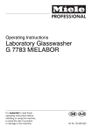 Miele G 885 Operating instructions