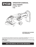 Ryobi P420 Operator`s manual
