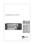 Axia IP-Intercom System User`s guide