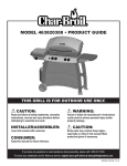 Char-Broil 463820308 Product guide