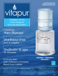 vitapur VWD2636RED-1 Use & care guide