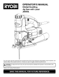 Ryobi JS550LK Operator`s manual