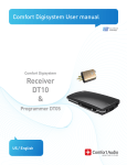 Comfort audio Comfort Digisystem Programmer DT05 User manual