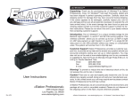 Elation LIGHT COPILOT II User manual