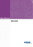 Advantech MIO-5250 User manual