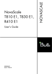 Bull NovaScale T830 E1 User`s guide