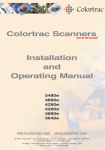 Colortrac 5480e Operating instructions