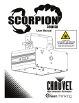 Chauvet Scorpion 320D EU User manual