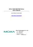 Moxa Technologies UPORT 1400 series User`s manual