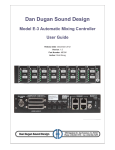 Dan Dugan Sound Design E User guide