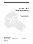 Basler Vision Technologies A302f User`s manual