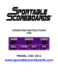 VARSITY Scoreboards VSBX-630LED Instruction manual