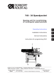 Adler AG 745-34 Speedpocket Operating instructions