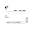 Daikin BSVQ36PVJU Installation manual