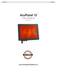 Acura Embedded AcuPanel 15 User manual