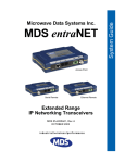 Microwave Data Systems MDS entraNET 2400 Specifications