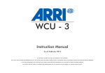ARRI Wireless Zoom Extension Unit WZE - 3 Instruction manual