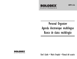 Rolodex RF411-12 User`s guide