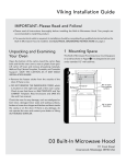 Viking D3 Installation guide