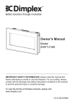 Dimplex DWF1215B Owner`s manual