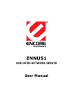 Encore ENNUS1 User manual