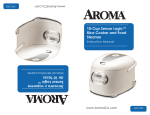 Aroma ARC-852 Instruction manual