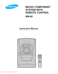 Samsung MM-N4 Instruction manual