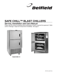 Delfield Blast Chiller DBC-10 Installation manual