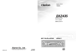 Clarion DXZS1SUSB Owner`s manual