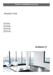 DeDietrich DTI704 Installation guide
