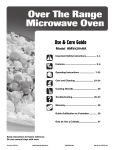 Amana AMV4204AA Use & care guide