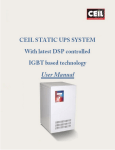 Ceil Static UPS System Operating instructions