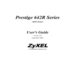 ZyXEL Communications Prestige 642R Series User`s guide