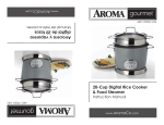 Aroma ARC-790SD-1NG Instruction manual