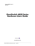 Alcatel OS6850-48 User guide