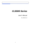 CAS CL5000J Series User`s manual