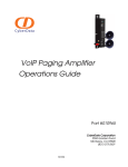 CyberData VoIP Paging/Loudspeaker Amplifier Product specifications